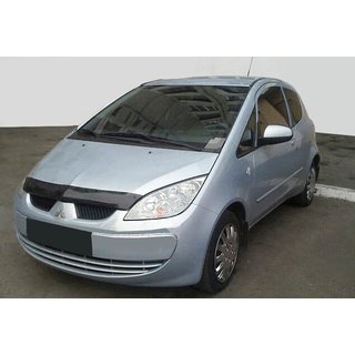 Дефлектор капота 2009+ (SIM) Mitsubishi Colt 2004-2012 гг. фото 1