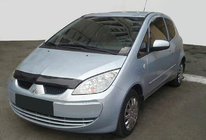 Mitsubishi Colt 2004-2012 гг. Дефлектор капота 2009+ (SIM) фото 1