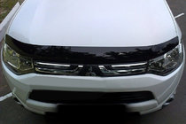 Mitsubishi Outlander 2012-2021 гг. Дефлектор капота 2012+ (SIM) фото 1