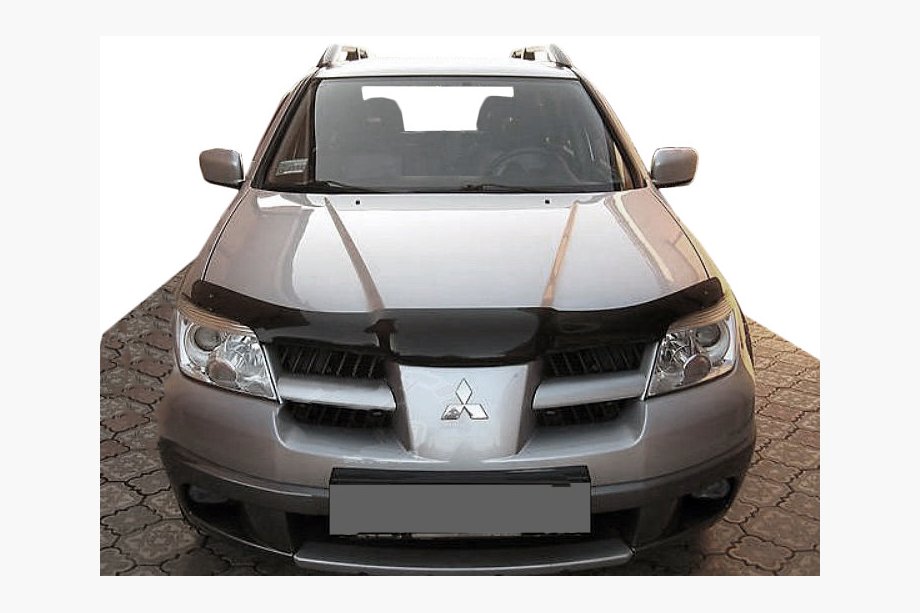 Mitsubishi Outlander 2001-2006 гг. Дефлектор капота 2001-2007 (SIM) Image