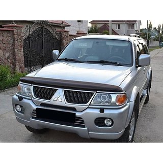 Дефлектор капота (SIM) Mitsubishi Pajero Sport 1996-2007 гг. фото 1