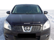 Nissan Qashqai 2007-2010 гг. Дефлектор капота с логотипом (SIM) фото 1