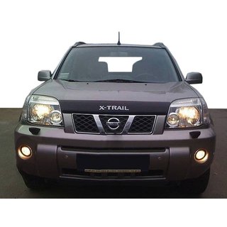 Дефлектор капота Logo 2001-2007 (SIM) Nissan X-trail T30 2002-2007 гг. фото 1