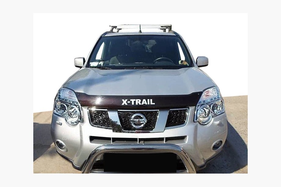 Nissan X-trail T31 2007-2014 гг. Дефлектор капота с логотипом (SIM) Image