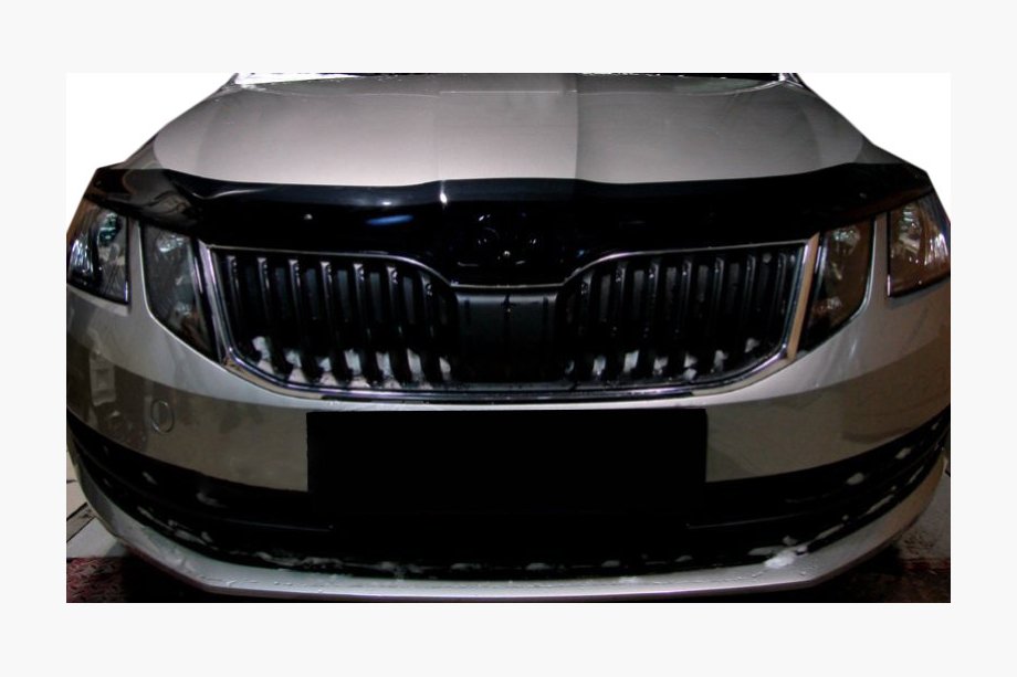 Skoda Octavia III A7 2013-2019 гг. Дефлектор капота 2017+ (SIM) Image
