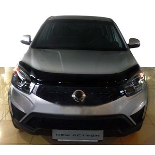 Дефлектор капота 2013+ (SIM) SsangYong Korando 2010-2019 гг. фото 1