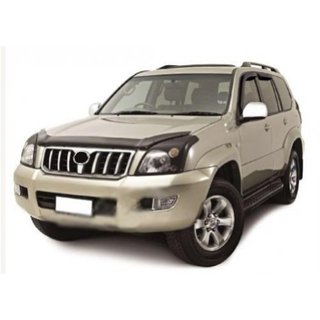 Дефлектор капота с логотипом (SIM) Toyota Land Cruiser Prado 120 2002-2009 гг. фото 1