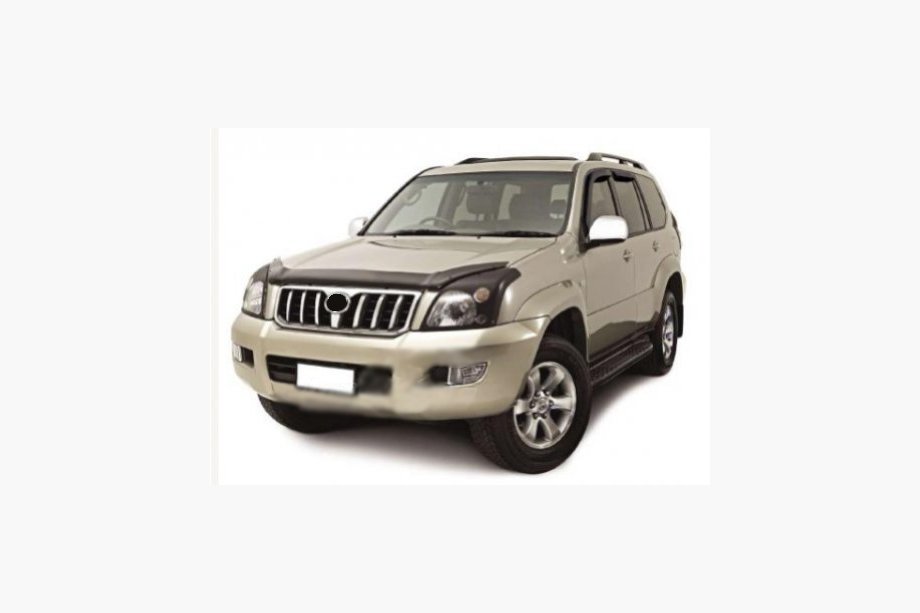 Toyota Land Cruiser Prado 120 2002-2009 гг. Дефлектор капота с логотипом (SIM) Image