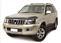 Toyota Land Cruiser Prado 120 2002-2009 гг. Дефлектор капота с логотипом (SIM) фото 1