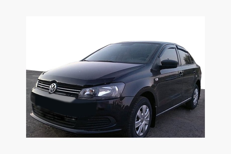 Volkswagen Polo 2010-2017 гг. Дефлектор капота SD/HB 2009-2015 (SIM) Image