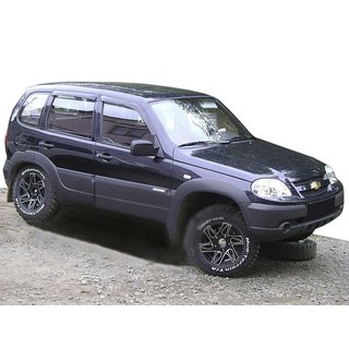 Ветровики на окна (4 шт, SIM) Chevrolet Niva 1998-2020 гг.
