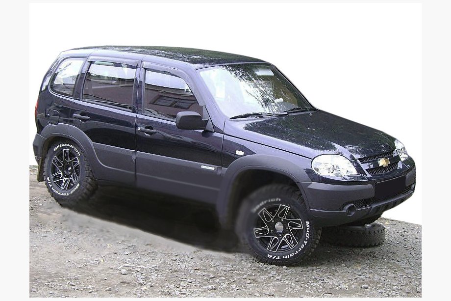 Chevrolet Niva 1998-2020 гг. Ветровики на окна (4 шт, SIM) Image