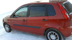 Ford Fiesta 2002-2008 гг. Ветровики на окна (4 шт, SIM) фото 1