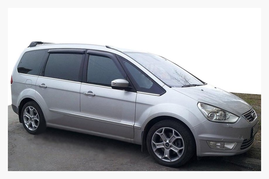 Ford Galaxy 2007-2015 гг. Ветровики на окна (4 шт, SIM) Image