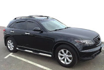 Infiniti FX 2003-2008 гг. Ветровики на окна (4 шт, SIM) фото 1