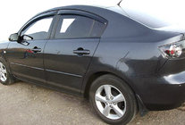 Mazda 3 2003-2009 гг. Ветровики SD (4 шт, SIM) фото 1