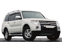 Mitsubishi Pajero Wagon III 1999-2006 гг. Ветровики на окна (4шт, SIM) фото 1