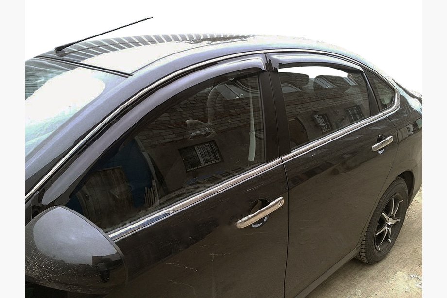 Nissan Almera N17 2012-2018 гг. Ветровики на окна (4шт, SIM) Image
