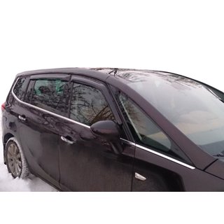 Ветровики на окна (4 шт, SIM) Opel Zafira C Tourer 2011-2019 гг.
