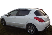 Peugeot 308 2007-2013 гг. Ветровики на окна (4 шт, SIM) фото 1