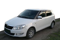 Skoda Fabia 2007-2014 гг. Ветровики HB (4 шт, SIM) фото 1