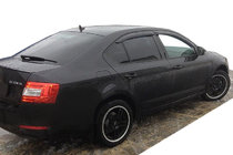 Skoda Octavia III A7 2013-2019 гг. Ветровики LiftBack (4 шт, SIM) фото 1