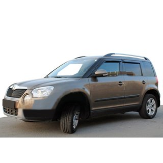Ветровики на окна (4 шт, SIM) Skoda Yeti 2009-2017 гг.