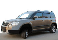 Skoda Yeti 2009-2017 гг. Ветровики на окна (4 шт, SIM) фото 1