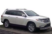 Toyota Highlander 2008-2013 гг. Ветровики на окна (4 шт, SIM) фото 1