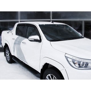 Ветровики на окна (4 шт, SIM) Toyota Hilux 2015- гг.