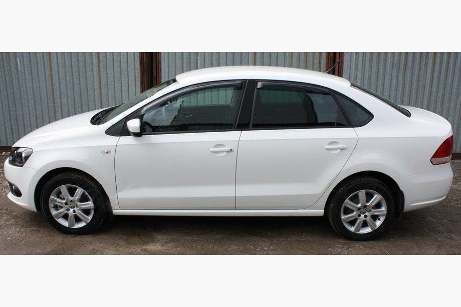 Volkswagen Polo 2010-2017 гг. Ветровики SD (4 шт, SIM) Image