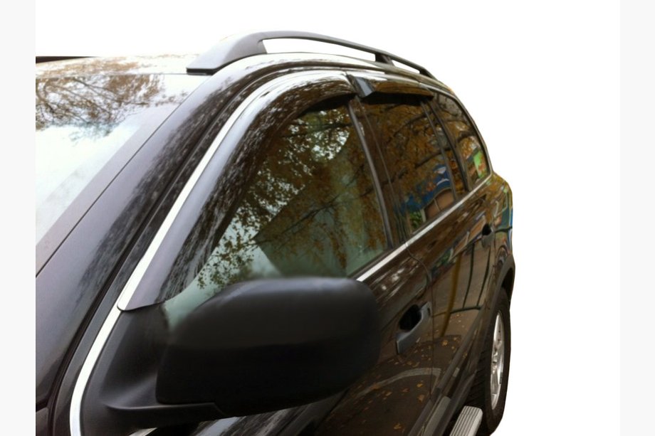 Volvo XC90 2002-2014 гг. Хромированные ветровики (4 шт, SIM) Image