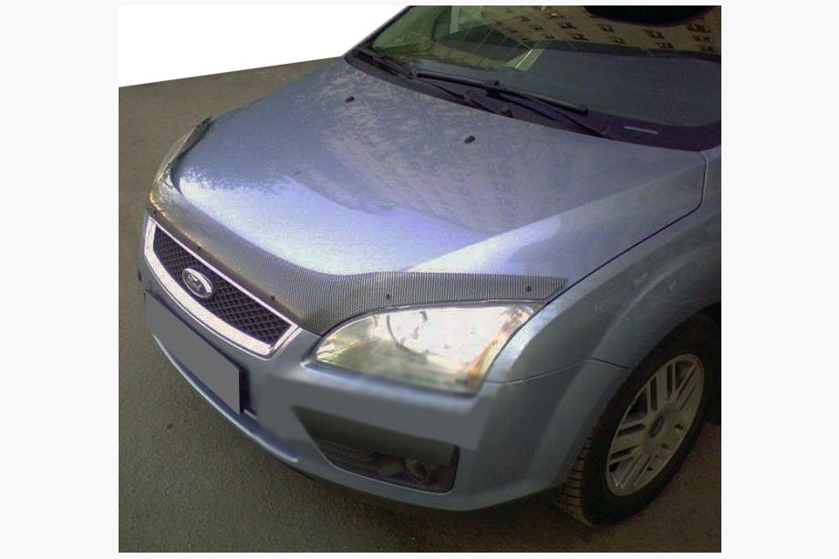 Ford Focus II 2005-2008 гг. Дефлектор капота карбон лук (SIM) Image