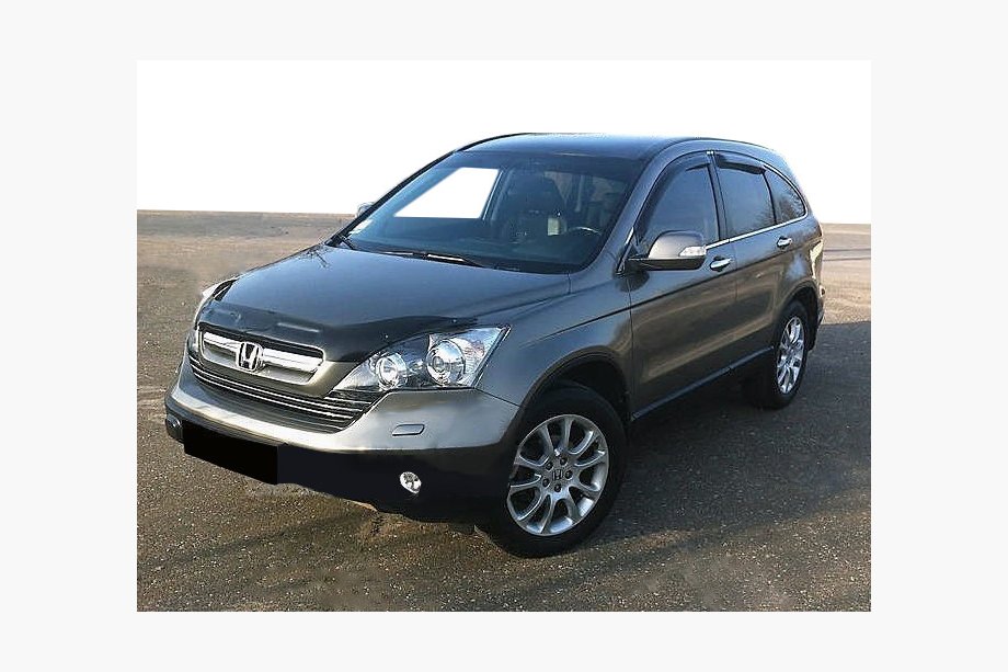 Honda CRV 2007-2011 гг. Дефлектор капота 2007-2009 (SIM) Image