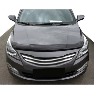 Дефлектор капота 2014-2017 (SIM) Hyundai Accent 2011-2017 гг. фото 1