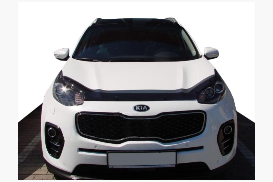 Kia Sportage 2015-2021 гг. Дефлектор капота (SIM) Image