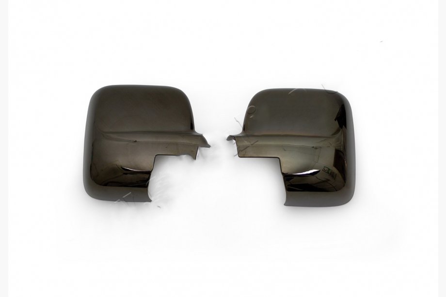 Fiat Talento 2016- гг. Накладки на Зеркала (2 шт., Черный Хром) Image