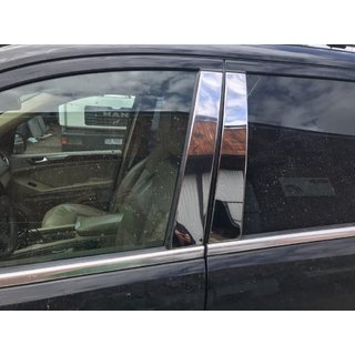 Накладки на дверные стойки из нержавеющей стали (6 шт) Mercedes GL сlass X164 2006-2012 гг. фото 1