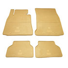 Бежевые резиновые коврики (4 шт, Stingray Premium) фото 1