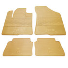 Бежевые резиновые коврики (4 шт, Stingray Premium) фото 1