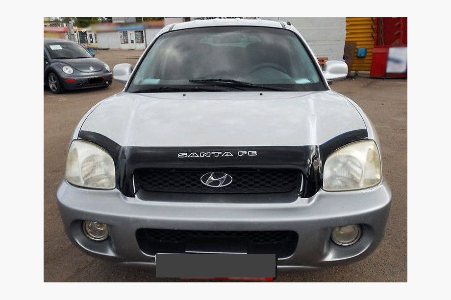 Hyundai Santa Fe 1 2000-2006 гг. Дефлектор капота (VIP) Image