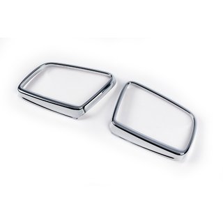 Хромированные Накладки на Зеркала (2 шт., ABS) BMW 5 серия E60/E61 2003-2010 гг. фото 1