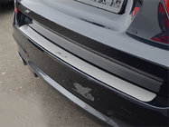 BMW X3 F25 2011-2018 гг. Накладка на задний бампер из нержавеющей стали NataNika (нерж.) фото 1