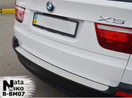 BMW X5 E70 2007-2013 гг. Накладка на задний бампер NataNika (нержавейка) фото 1