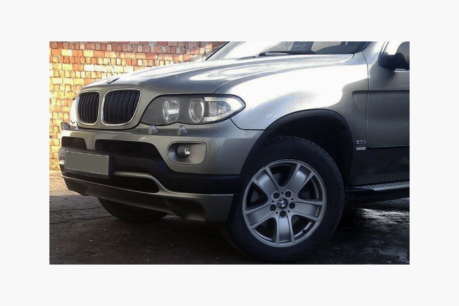 BMW X5 E53 1999–2006 гг. Накладка на передний бампер (2003-2006, под покраску) Image