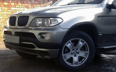 BMW X5 E53 1999–2006 гг. Накладка на передний бампер (2003-2006, под покраску) фото 1