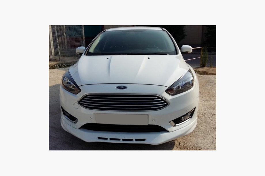 Ford Focus III 2015-2017 Накладка на передний бампер под покраску Image