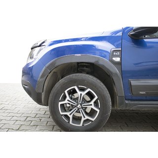 Широкие расширители арок (8 шт, ABS, под карбон) Dacia Duster 2018-2024 гг. фото 1