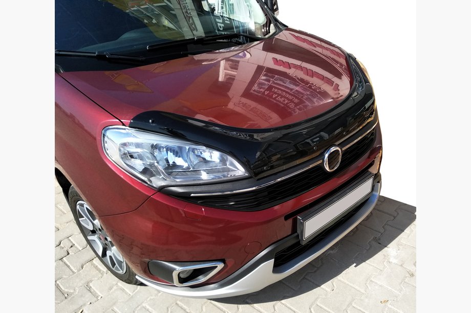 Fiat Doblo II 2010-2022 гг. Дефлектор капота EuroCap (2015+) Image