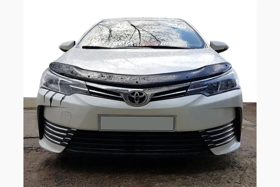 Toyota Corolla 2013-2019 гг. Дефлектор капота (EuroCap)